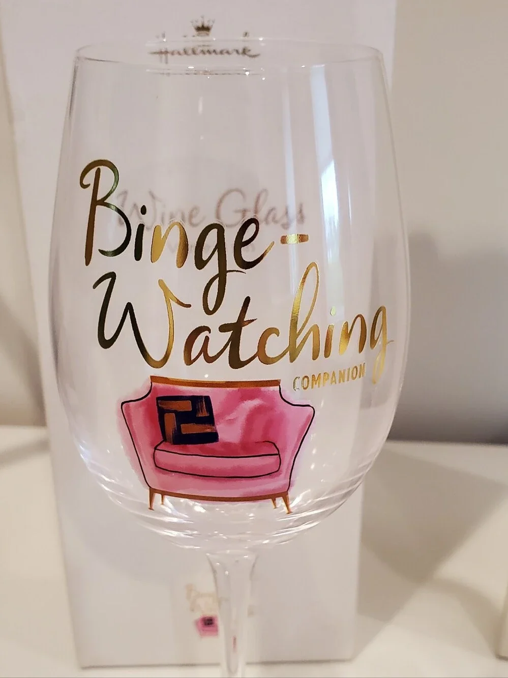 Set Of 2 Hallmark Wine Glasses